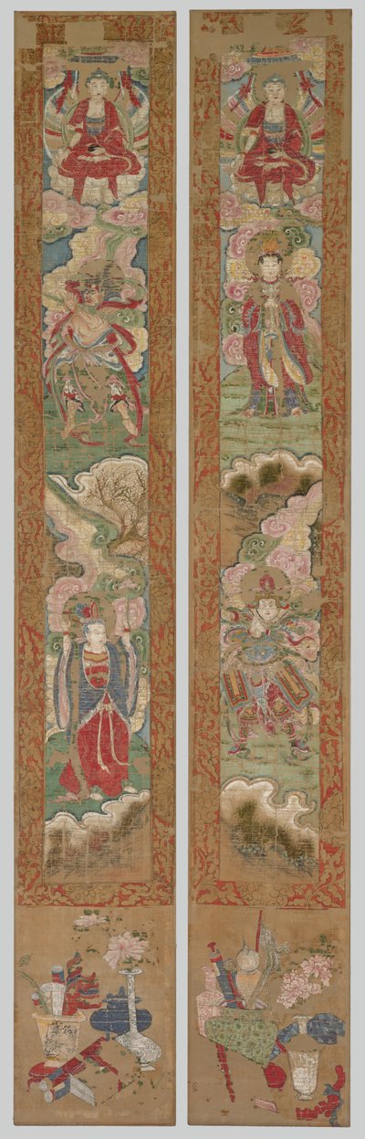 बौद्ध पैनल, 1300s। द्वारा अज्ञात
