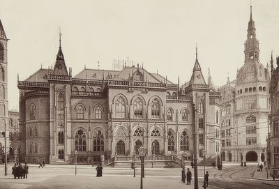 ब्रेमेन में स्टॉक एक्सचेंज बिल्डिंग। 1900 के आसपास द्वारा अज्ञात