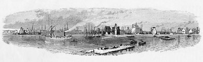 बफ़ेलो हार्बर, ब्रेकवाटर से, 1883 द्वारा अज्ञात
