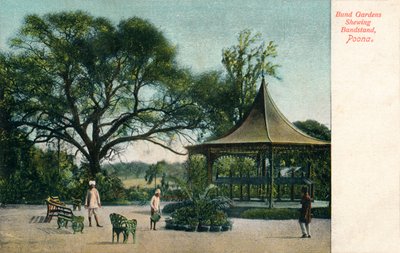 बुंड गार्डन शेविंग बैंडस्टैंड, पूना, c1900 द्वारा अज्ञात