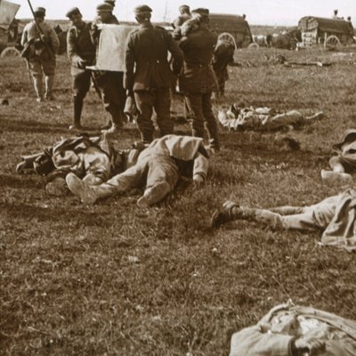 दफनाने वाले निकाय, सैंटे-मैरी-ए-पाय, उत्तरी फ्रांस, c1914-c1918 द्वारा अज्ञात