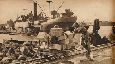 1943 में बेंगाजी में व्यस्त दृश्य द्वारा अज्ञात