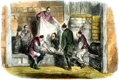 एक दुकान, योकोहामा, जापान में 1865 में कैंप खरीदना द्वारा अज्ञात