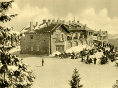 केबल कार स्टेशन, रक्स पर्वत, निचला ऑस्ट्रिया, c1935। द्वारा अज्ञात