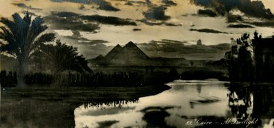 काहिरा - गोधूलि के समय, c1918-c1939। द्वारा अज्ञात