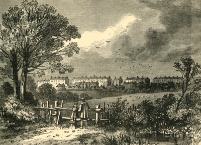 कैमडेन टाउन, हैम्पस्टेड रोड, मैरीलेबोन से, 1780, c1876। द्वारा अज्ञात