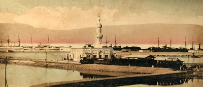 स्वेज की नहर - द स्टेशन ऑफ टेरेप्लैन, c1918-c1939। द्वारा अज्ञात