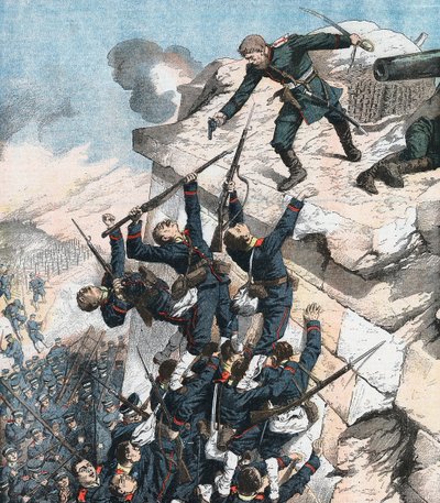 कैप्टन लेबैडियन ने हीरो आर्थर-जापानी युद्ध, 1904-5 पोर्ट आर्थर में गढ़ की रक्षा की द्वारा अज्ञात