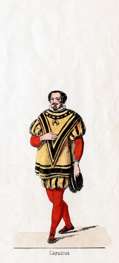 Capucius, शेक्सपियर के लिए पोशाक डिजाइन, हेनरी VIII, 19 वीं शताब्दी द्वारा अज्ञात