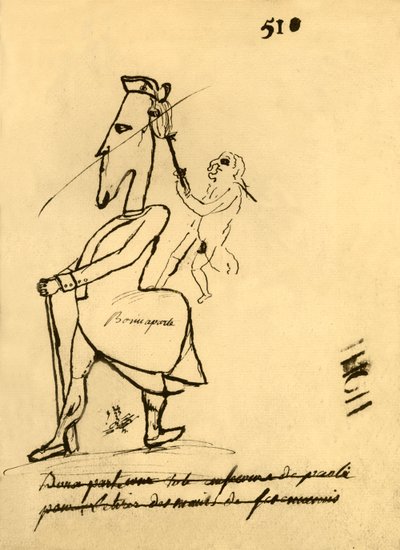 नेपोलियन का कैरिकेचर, 1779, 1921। द्वारा अज्ञात