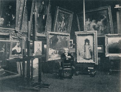 अपने स्टूडियो में कैरोलस डुरान, c1897 द्वारा अज्ञात
