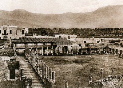 Glagiators के बैरकों, पोम्पेई, इटली, c1900s द्वारा अज्ञात
