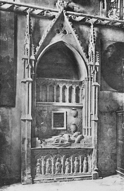 कैथेड्रल डेविग्नन। - पोप बेनेडिक्ट XII का मकबरा, c1925 द्वारा अज्ञात