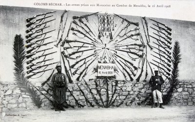 Menabha, Colomb-Béchar, अल्जीरिया, c1910 की लड़ाई से हथियारबंद द्वारा अज्ञात