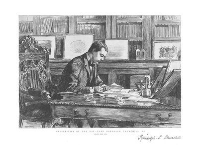सेलीब्रिटी ऑफ़ द डे - लॉर्ड रैंडोल्फ चर्चिल, एमपी, 1885 द्वारा अज्ञात
