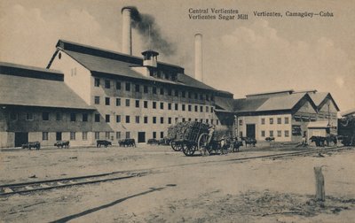 सेंट्रल वर्टिअंट्स शुगर मिल, कैम्गी, क्यूबा, c1910 द्वारा अज्ञात