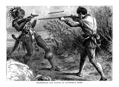 लववेल्स फाइट में चेम्बरलेन और पगस, 1725, 1872 द्वारा अज्ञात