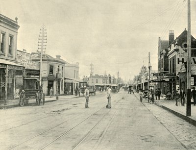 चैपल स्ट्रीट। मेलबर्न, 1901। द्वारा अज्ञात