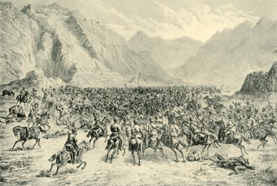 24 अप्रैल 1880, 1901 को, चारसिया के पास दूसरी कार्रवाई में पंजाब कैवेलरी का प्रभार। द्वारा अज्ञात