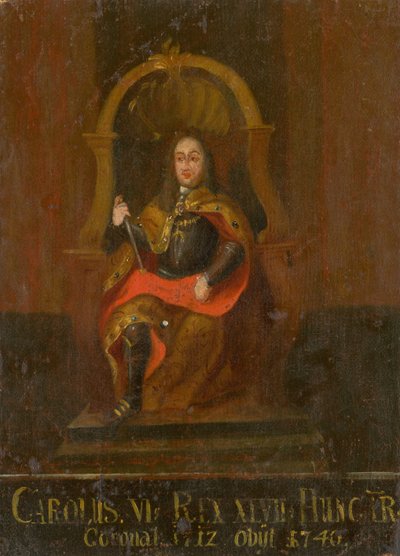 चार्ल्स VI 1685-1740, हंगरी और क्रोएशिया के राजा, 18 वीं शताब्दी का पहला भाग। द्वारा अज्ञात
