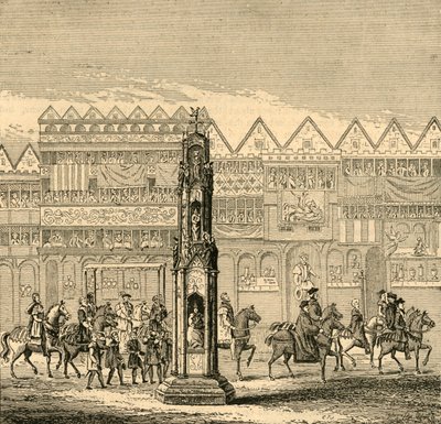 चेपसाइड क्रॉस, जैसा कि 1547, 1897 में दिखाई दिया था। द्वारा अज्ञात