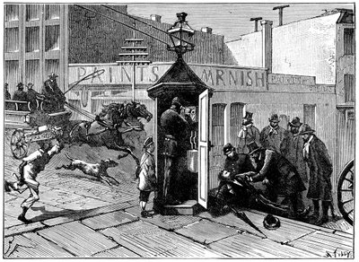 शिकागो पुलिस टेलीफोन बॉक्स, 1886 द्वारा अज्ञात