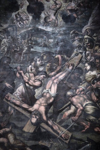 Chiesa della Grazia, Galatina, Apulia पेंटिंग सेंट पीटर के क्रूस पर चढ़ने का चित्रण, Galatina, इटली द्वारा अज्ञात