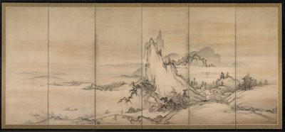 चीनी लैंडस्केप, 1500s। द्वारा अज्ञात