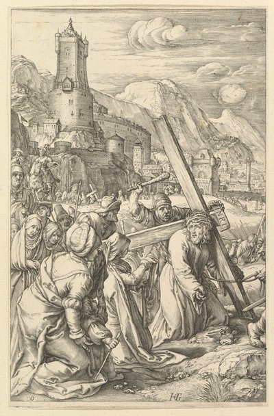 क्राइस्ट द कैरीयन ऑफ द क्रॉस, द पैशन ऑफ क्राइस्ट से, सीए। 1598-1617। द्वारा अज्ञात