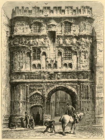 क्राइस्ट चर्च गेटवे, 1898। द्वारा अज्ञात