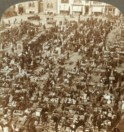 क्रिश्चियनियस सबसे बड़ा बाजार, नॉर्वे, c1905। द्वारा अज्ञात