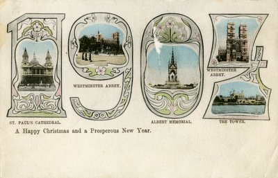 क्रिसमस कार्ड, 1904 द्वारा अज्ञात