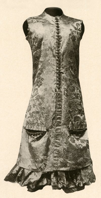 गहरे लाल फूल वाले रेशम के कोट और पूर्ण जांघिया, 1681, 1937। द्वारा अज्ञात