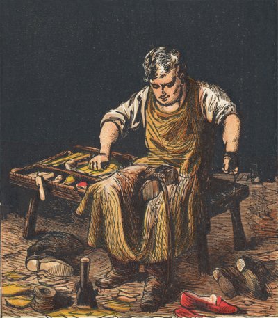 मोची जूते, 1867। द्वारा अज्ञात