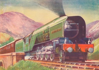 मुर्गा ओ द नॉर्थ लोकोमोटिव, LNER, हाइलैंड्स में, 1940 द्वारा अज्ञात