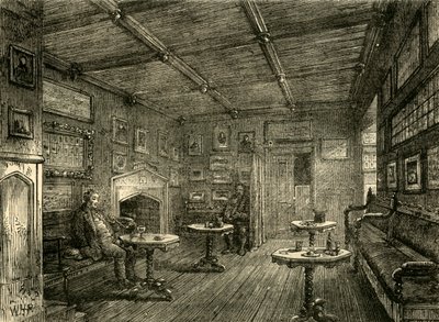सेंट जॉन्स गेट में कॉफी रूम, c1872। द्वारा अज्ञात