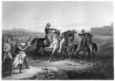 C1860 में महू में विद्रोहियों द्वारा मारे गए कर्नल प्लाट द्वारा अज्ञात