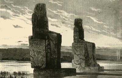 1890 में थेब्स में कोलोसल स्टॉज़। द्वारा अज्ञात