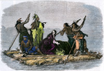 बंदी लड़की को ले जा रहे कॉमन्स, c1860 द्वारा अज्ञात