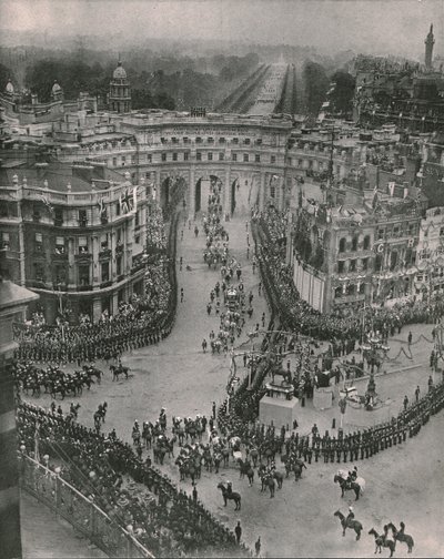 किंग जॉर्ज V और क्वीन मैरी, लंदन का राज्याभिषेक, 1911। द्वारा अज्ञात