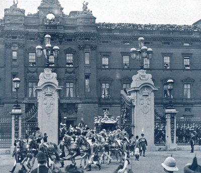 किंग जॉर्ज पंचम और क्वीन मैरी, लंदन का राज्याभिषेक, 1911। द्वारा अज्ञात