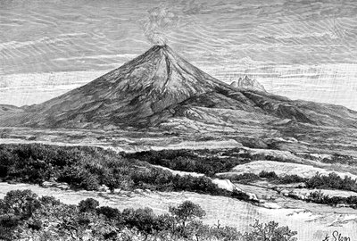 कोटोपेक्सी ज्वालामुखी, इक्वाडोर, 1895 द्वारा अज्ञात
