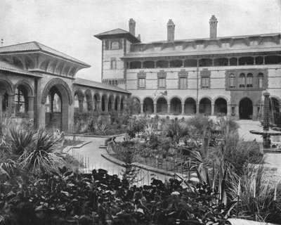 कोर्ट ऑफ पोंस डी लियोन, सेंट ऑगस्टीन, फ्लोरिडा, यूएसए, c1900। द्वारा अज्ञात