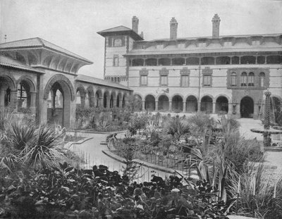 कोर्ट ऑफ पोंस डी लियोन, सेंट ऑगस्टीन, फ्लोरिडा, सी 1897। द्वारा अज्ञात