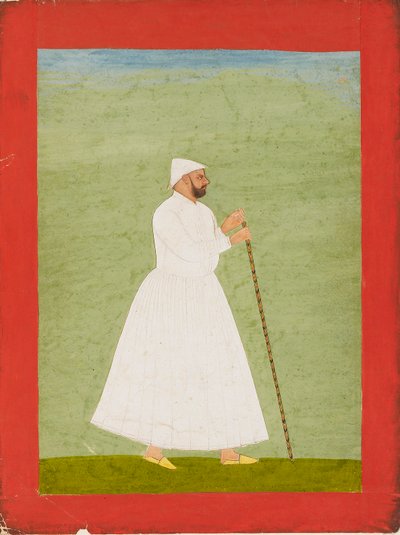 सफ़ेद जामा पहने हुए न्यायालय अधिकारी, c1740 द्वारा अज्ञात