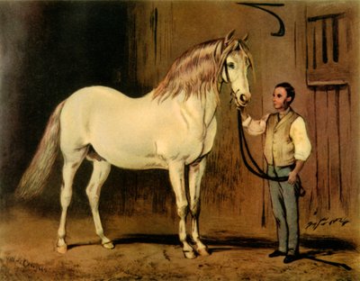 महारानी विक्टोरिया के स्टड का क्रीम स्टेट कैरिज हॉर्स, c1875, 1944। द्वारा अज्ञात