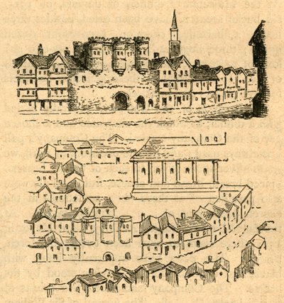 क्रॉमवेल हाउस, एजगैस मैप से, 1897। द्वारा अज्ञात