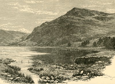 Cwm बुकान लेक और क्रेग-वाई-साइथ, 1898। द्वारा अज्ञात
