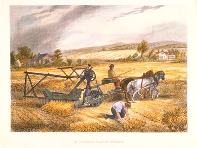 1831 के साइरस मैककॉर्म्स रिपिंग मशीन ने 1834, सी 1851 का पेटेंट कराया। द्वारा अज्ञात
