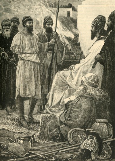 साइरस और क्रोइसस, 1890। द्वारा अज्ञात